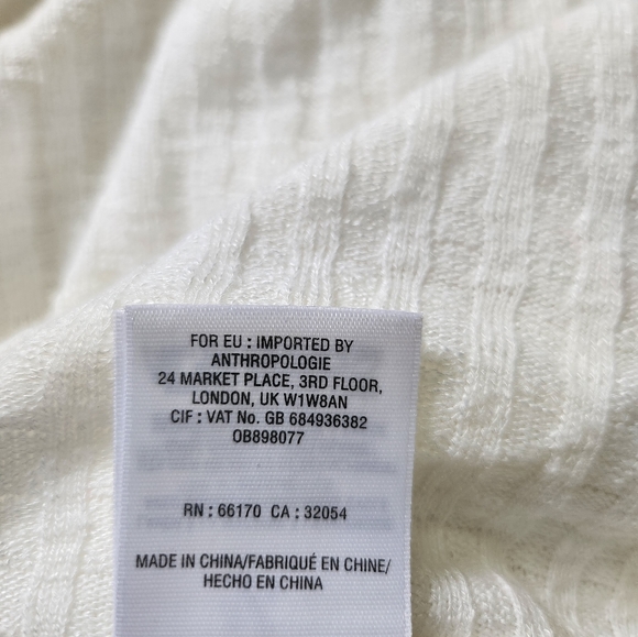 Maeve Anthropologie Cowl Neck Sweater Size S Top Winterscape Ribbed Flutter Hem - Picture 7 of 7